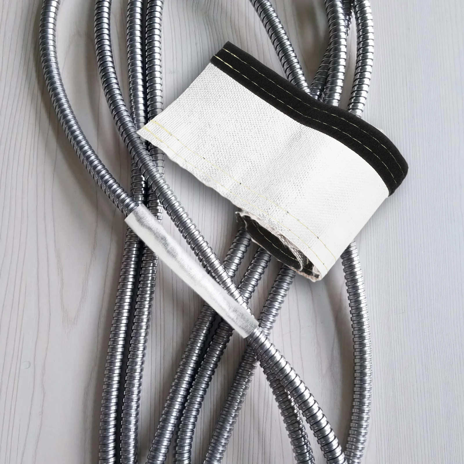 Metal Heat Shield Wrapping Electrical Wire Insulation High Temperature Resistant Flexible Sleeve Protective Heat Shield
Metal Heat Shield Wrapping Electrical Wire Insulation High Temperature Resistant Flexible Sleeve Protective Heat Shield