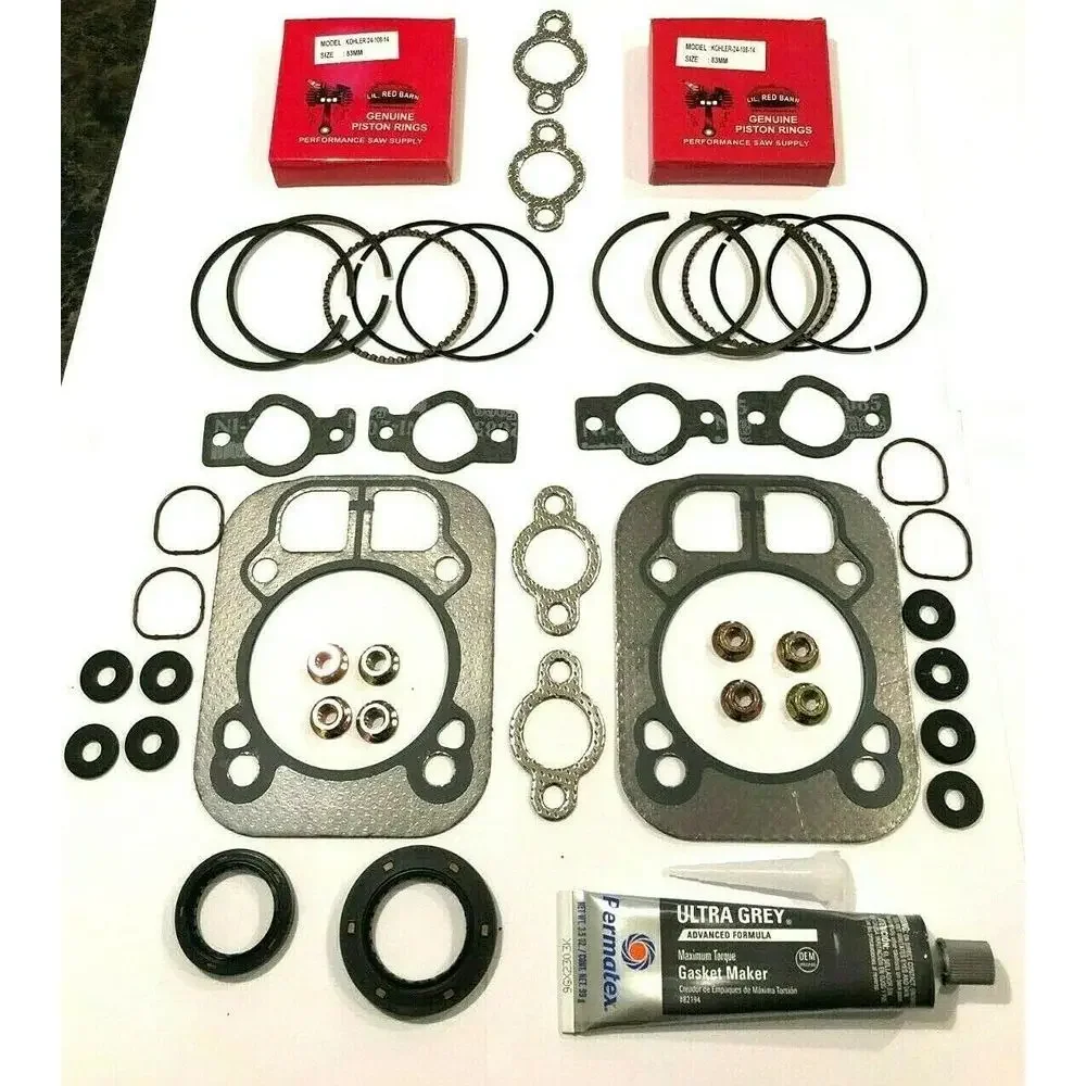 8m Engine Rebuild Kit with 1.2mm Rings, Gaskets & Seals for CH25-CH26, CH730-CH750, CV25-CV26, SV710-SV840 - Replaces 24-108-01-
8m Engine Rebuild Kit with 1.2mm Rings, Gaskets & Seals for CH25-CH26, CH730-CH750, CV25-CV26, SV710-SV840 - Replaces 24-108-01-