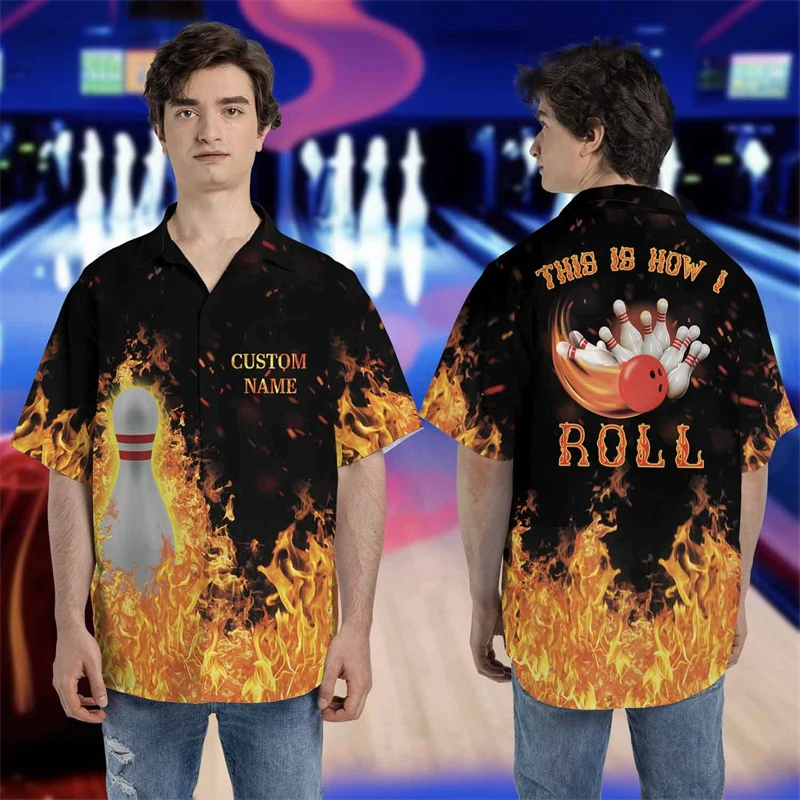 Personalized Custom Name Bowling Team Shirts For Men Clothes Fashion Sport Club Lapel Blouse Hawaiian Ball Short Sleeve Blouses
Personalized Custom Name Bowling Team Shirts For Men Clothes Fashion Sport Club Lapel Blouse Hawaiian Ball Short Sleeve Blouses