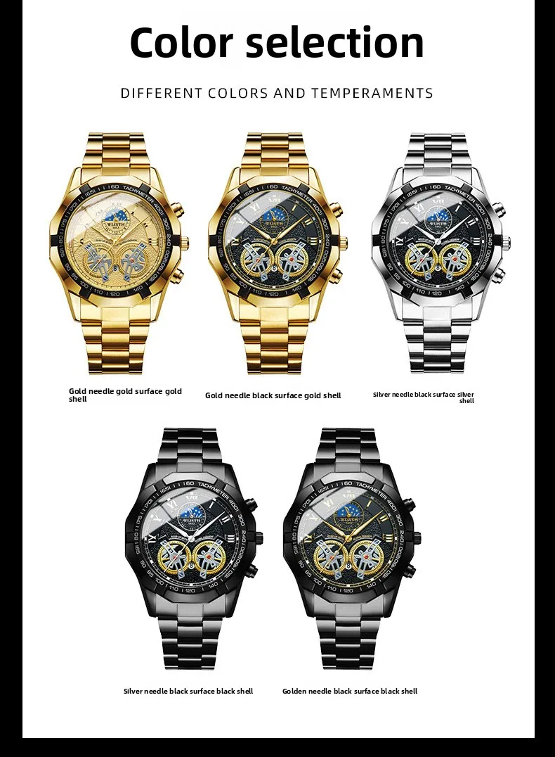 Luxury Automatic Men's Watch - Waterproof Skeleton Quartz Watch, Business Fashion Luminous Watch
Luxury Automatic Men's Watch - Waterproof Skeleton Quartz Watch, Business Fashion Luminous Watch