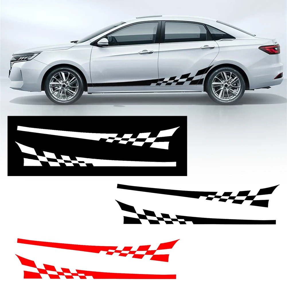2PCS Sports Racing Stripe Lattice Totem Stickers Decals DIY Car Decal Stripe Vinyl Stickers for Truck Auto Car Body Side Door
2PCS Sports Racing Stripe Lattice Totem Stickers Decals DIY Car Decal Stripe Vinyl Stickers for Truck Auto Car Body Side Door