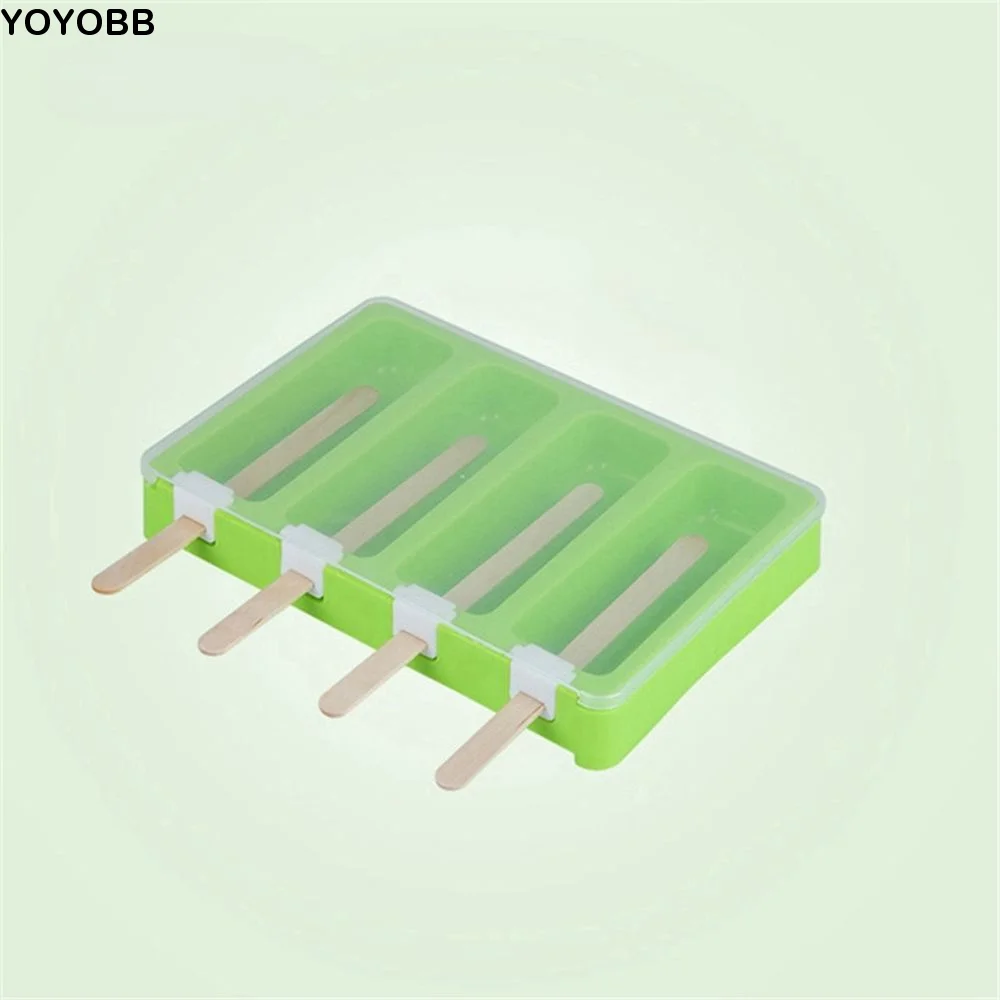 4 Cell Kitchen Gadgets with Lids with 50 Wooden Sticks Popsicle Molds Ice Lolly Mould Ice Cream Mold Ice Pop Maker
4 Cell Kitchen Gadgets with Lids with 50 Wooden Sticks Popsicle Molds Ice Lolly Mould Ice Cream Mold Ice Pop Maker