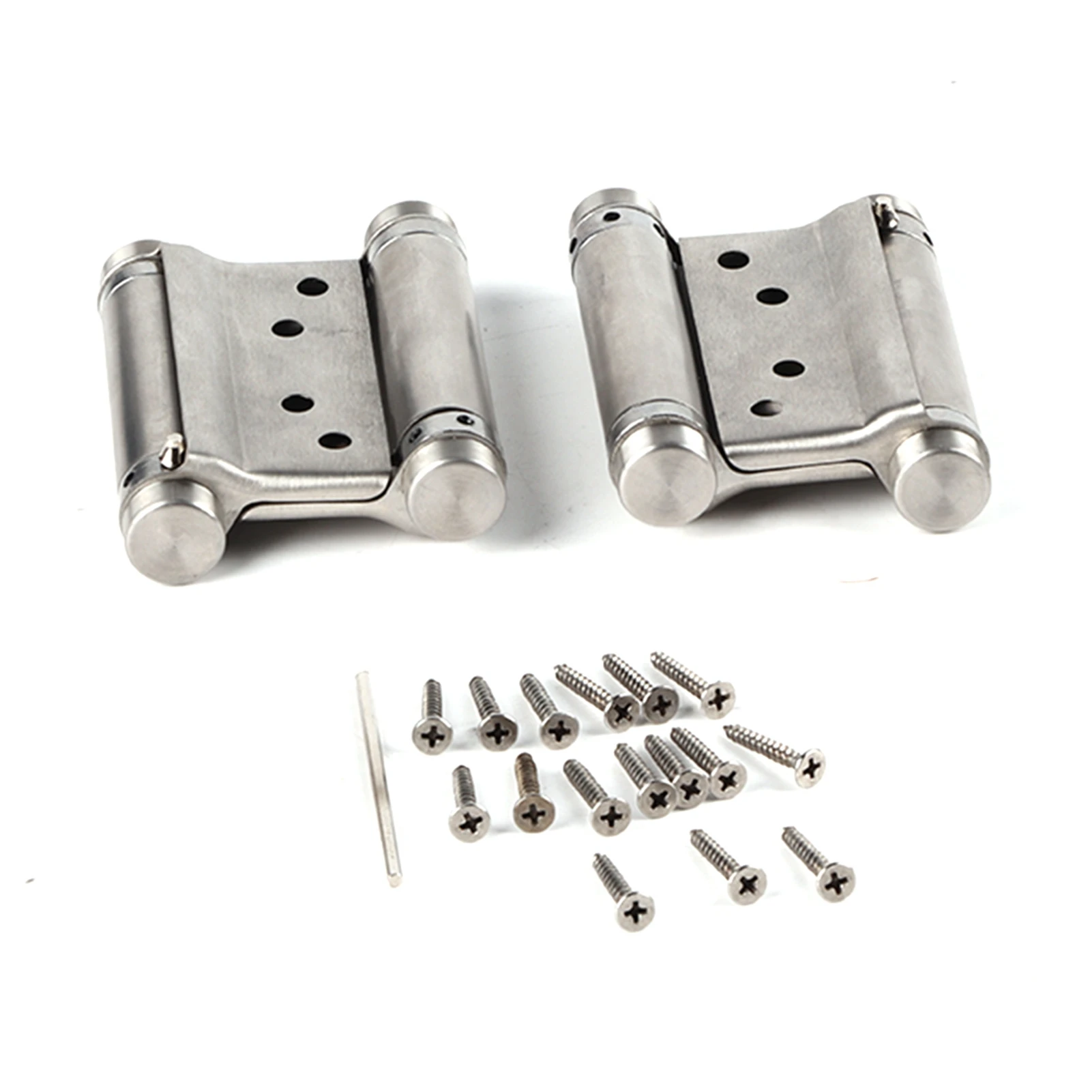 3'' Size Rustproof Stainless Steel Dual Action Spring Loaded Hinge, Bidirectional Swing Door Connector Fitting
3'' Size Rustproof Stainless Steel Dual Action Spring Loaded Hinge, Bidirectional Swing Door Connector Fitting