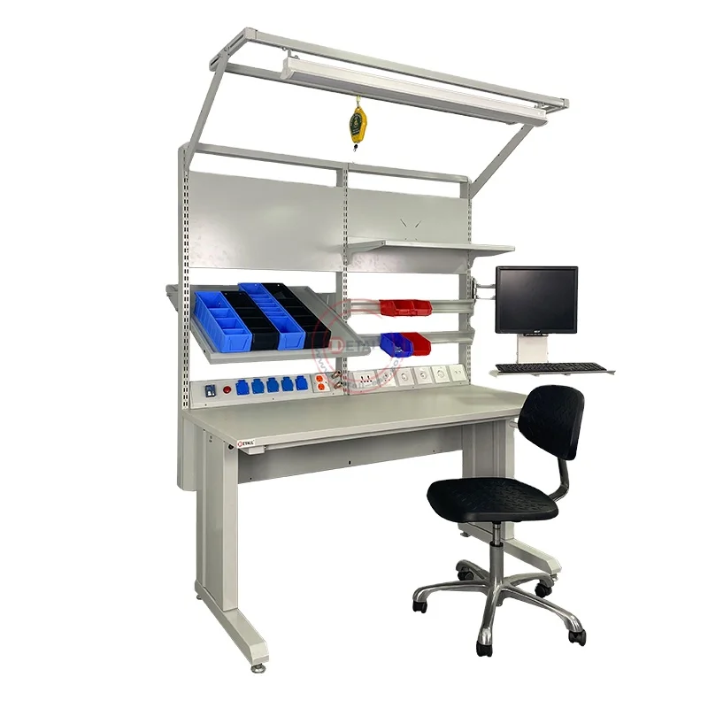 Electronic Technician ESD Multifunctional Computer Repair Work Bench Cold Rolled Steel Worktable for Warehouse Storage Use
Electronic Technician ESD Multifunctional Computer Repair Work Bench Cold Rolled Steel Worktable for Warehouse Storage Use