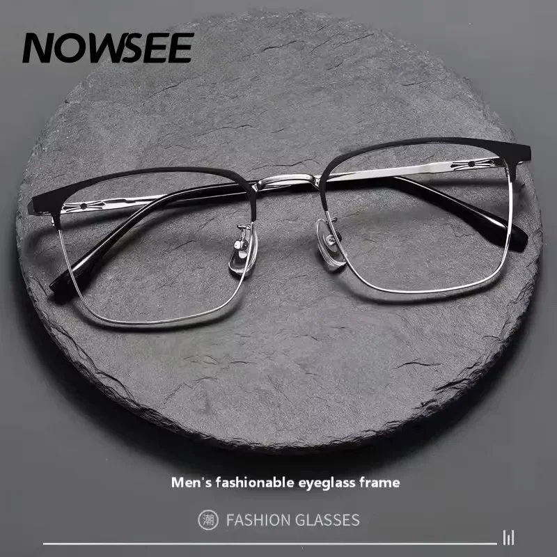 Men Alloy Full Frame Eyeglasses Frame for Men Eyewear Business Minimalist Design Anti Blue Lights Prescription Eyewears
Men Alloy Full Frame Eyeglasses Frame for Men Eyewear Business Minimalist Design Anti Blue Lights Prescription Eyewears