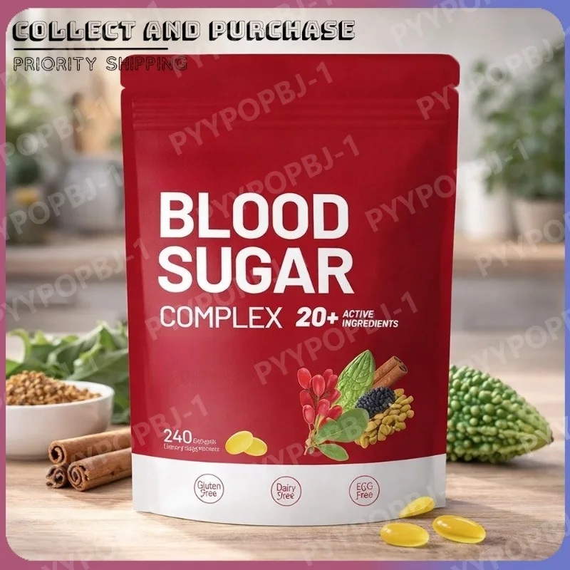 Blood Sugar Complex Supplement Advanced Formula with 20 Herbs and Vitamins Daily Health Support 240 Softgels Per Bag Vegan
Blood Sugar Complex Supplement Advanced Formula with 20 Herbs and Vitamins Daily Health Support 240 Softgels Per Bag Vegan