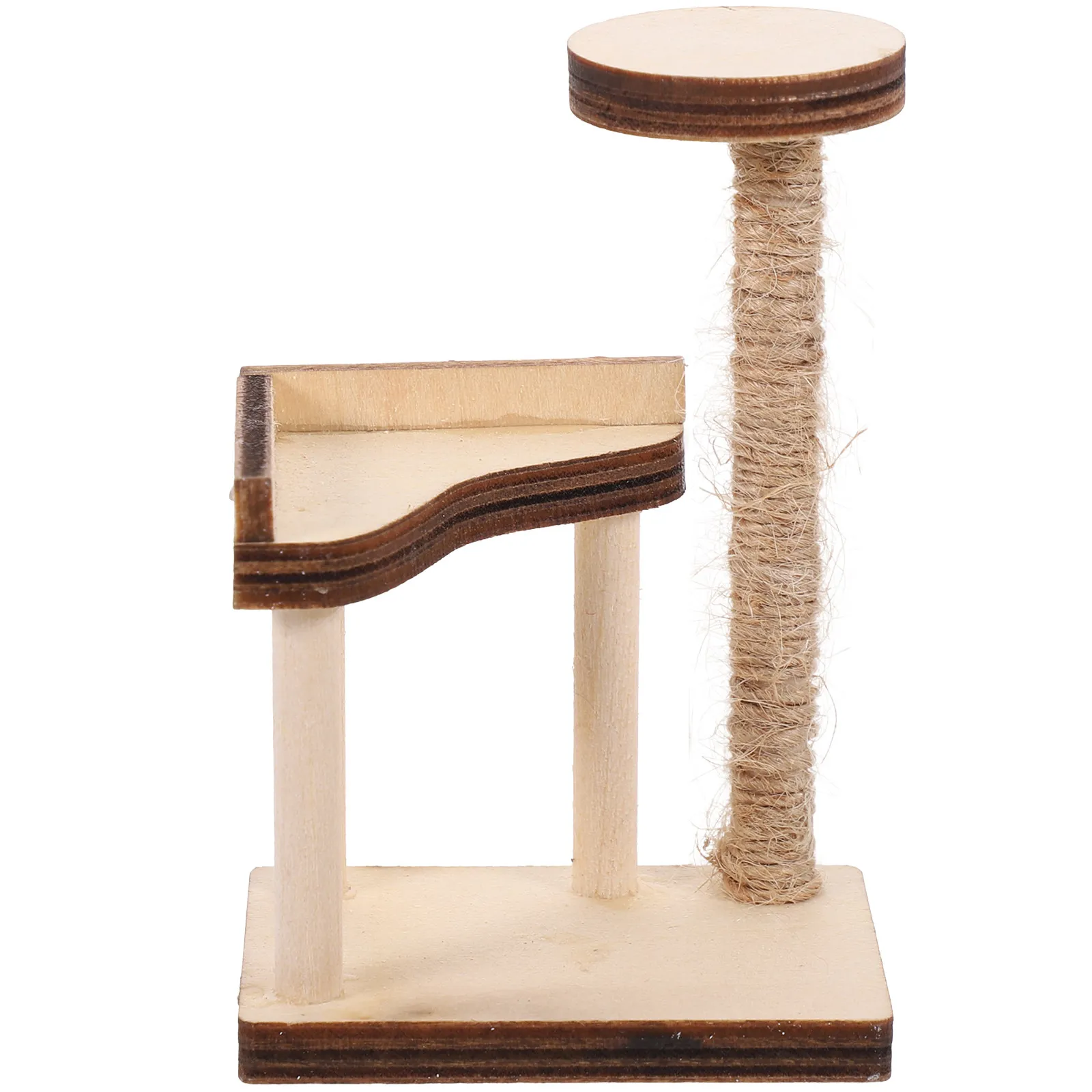 Miniature House Cat Tree Wooden Simple Color Smooth Surface Mini Cat Scratching Post Creative Desktop Ornament Miniature
Miniature House Cat Tree Wooden Simple Color Smooth Surface Mini Cat Scratching Post Creative Desktop Ornament Miniature
