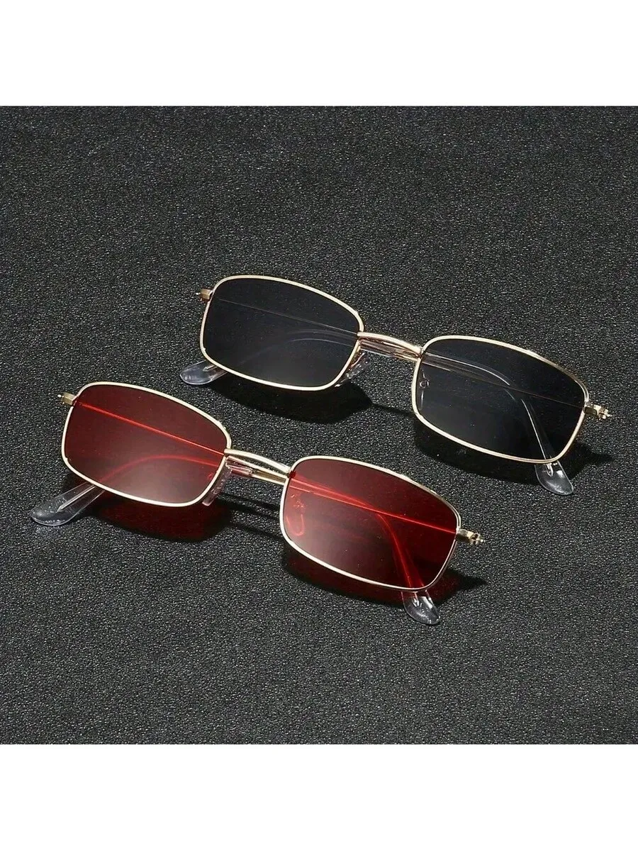 Metal Frame Gradient Lens Sunglasses Red And Black For Adults
Metal Frame Gradient Lens Sunglasses Red And Black For Adults