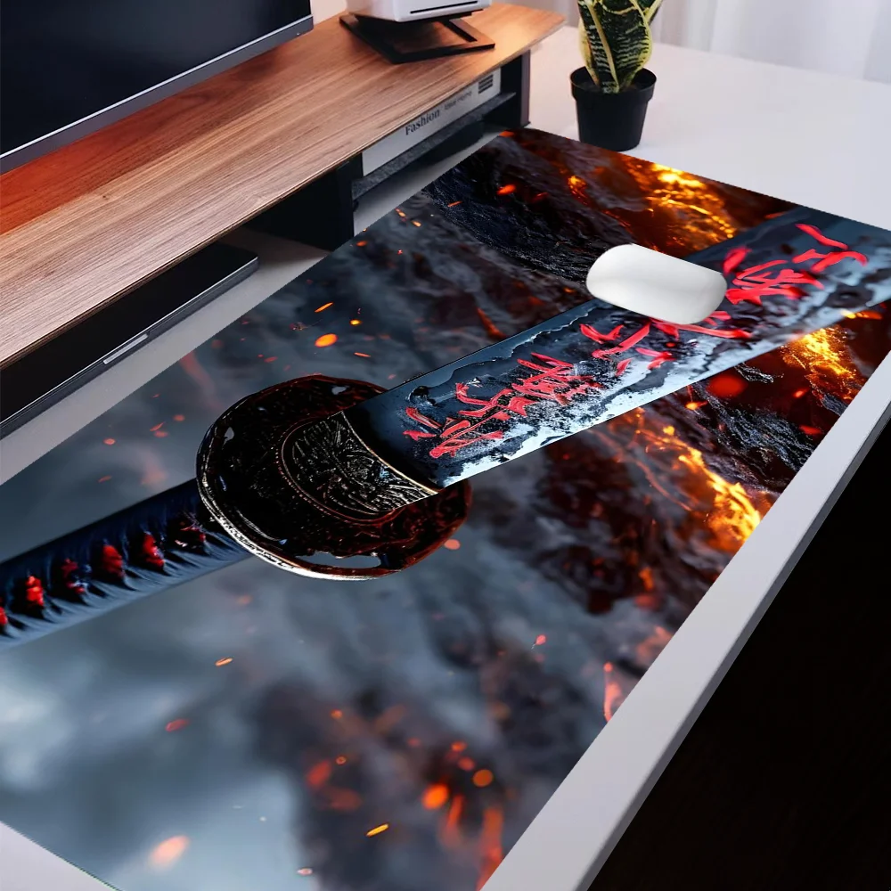 Коврик для мыши Demon Katana, большие настольные аксессуары, настольный коврик, резиновая основа с прошитыми краями, коврик для мыши, нескользящий коврик для клавиатуры для офиса
Коврик для мыши Demon Katana, большие настольные аксессуары, настольный коврик, резиновая основа с прошитыми краями, коврик для мыши, нескользящий коврик для клавиатуры для офиса