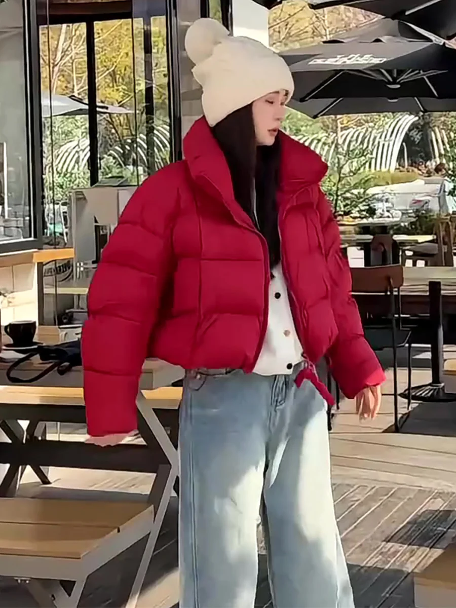 Red ort Puffer Jaet Stand Collar Du down Women's Winter Thi Warm Bread Sle Coat Casual Loose Fit Warmth Guaranteed
Red ort Puffer Jaet Stand Collar Du down Women's Winter Thi Warm Bread Sle Coat Casual Loose Fit Warmth Guaranteed