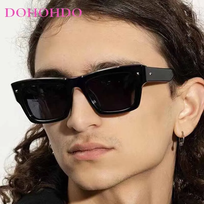 Retro Rice Nail Decorate Punk Square Frame Women's Sunglasses Trendy Brand Design Men Sunglass Drive Travel Shades Eyewear UV400
Retro Rice Nail Decorate Punk Square Frame Women's Sunglasses Trendy Brand Design Men Sunglass Drive Travel Shades Eyewear UV400