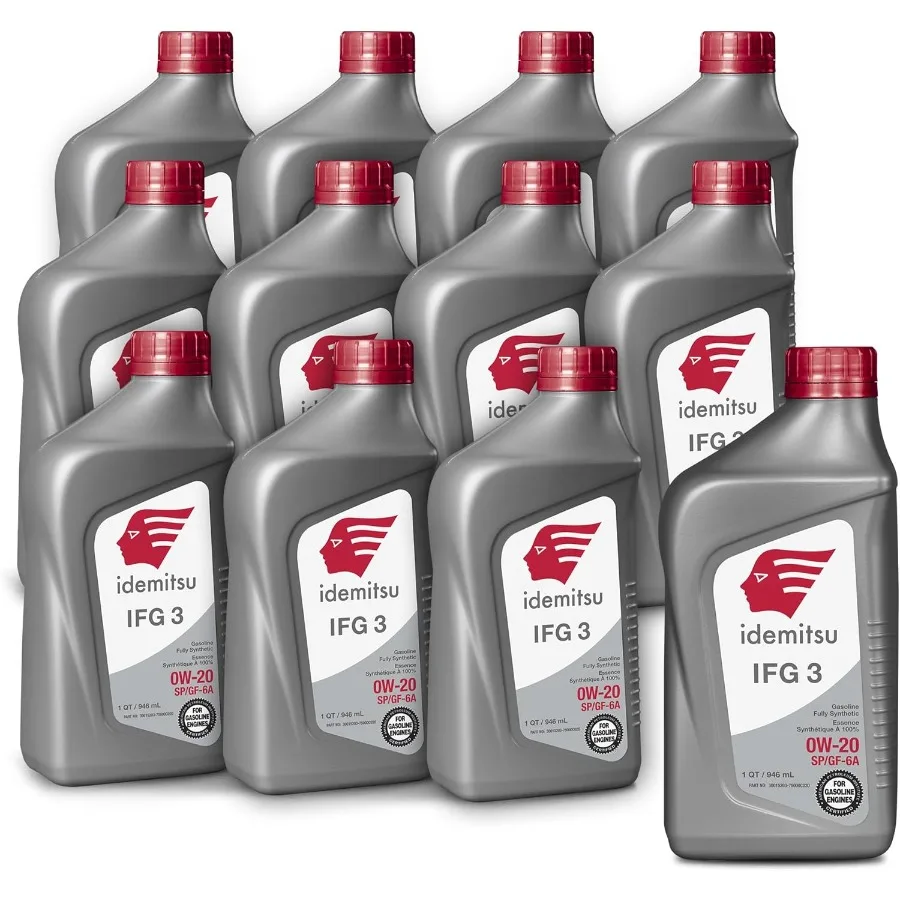 IFG 3 0W20 Full Synthetic Motor Oil 1 Quart Case of 12 SP GF6A Certified Engine Oil for TGDI PFI Engines Engineered for Maximum
IFG 3 0W20 Full Synthetic Motor Oil 1 Quart Case of 12 SP GF6A Certified Engine Oil for TGDI PFI Engines Engineered for Maximum