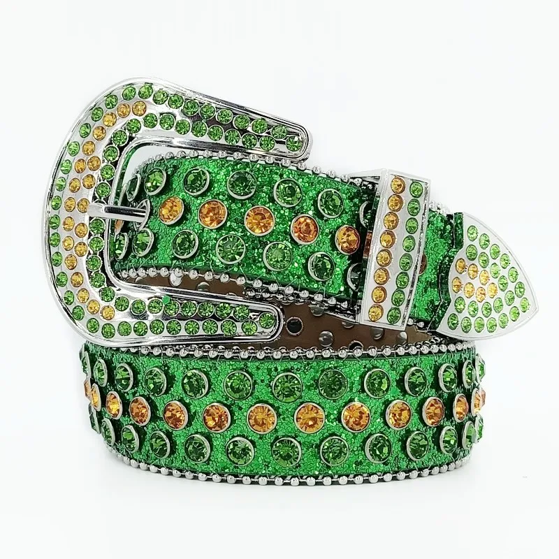 Мужская мода сценический ночной клуб ремни со стразами зеленый мягкий кожаный ремень с пряжкой с бриллиантами пояс женский дизайнерский поводок
Мужская мода сценический ночной клуб ремни со стразами зеленый мягкий кожаный ремень с пряжкой с бриллиантами пояс женский дизайнерский поводок