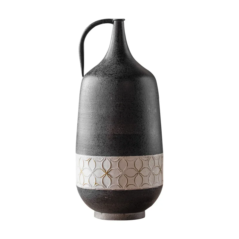 American rural retro vase living room entrance old ornaments home decoration vase bed and breakfast studio props
American rural retro vase living room entrance old ornaments home decoration vase bed and breakfast studio props