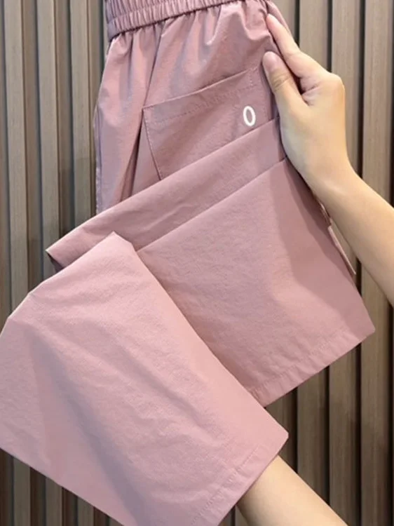 Women's Slimming High Elasticity Quick Dry Harlan Dad Pants Casual Style mid Waist Bicolor Splicing Summer Trousers
Women's Slimming High Elasticity Quick Dry Harlan Dad Pants Casual Style mid Waist Bicolor Splicing Summer Trousers