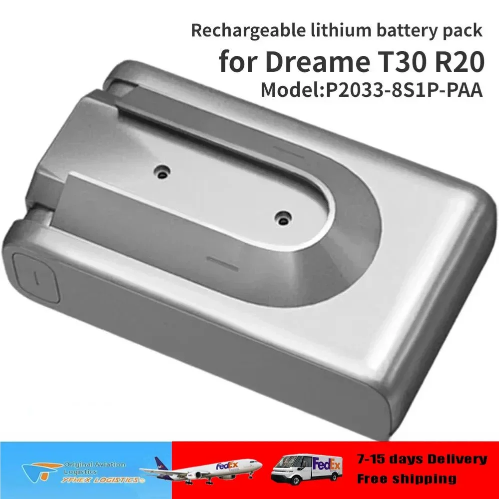 Original 5000mAh Replacement Battery for Dreame T30 R20 Cordless Vacuum Cleaner Rechargeable Removable Cordless Extra Battery
Original 5000mAh Replacement Battery for Dreame T30 R20 Cordless Vacuum Cleaner Rechargeable Removable Cordless Extra Battery