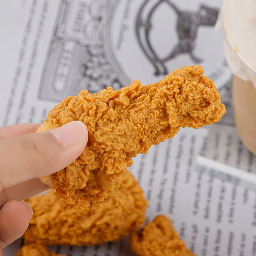 6 Pcs Fake Fried Chicken Legs PVC Simulation Decorations Realistic Food Props Light Brown Home Bakery Display Artificial Model
6 Pcs Fake Fried Chicken Legs PVC Simulation Decorations Realistic Food Props Light Brown Home Bakery Display Artificial Model