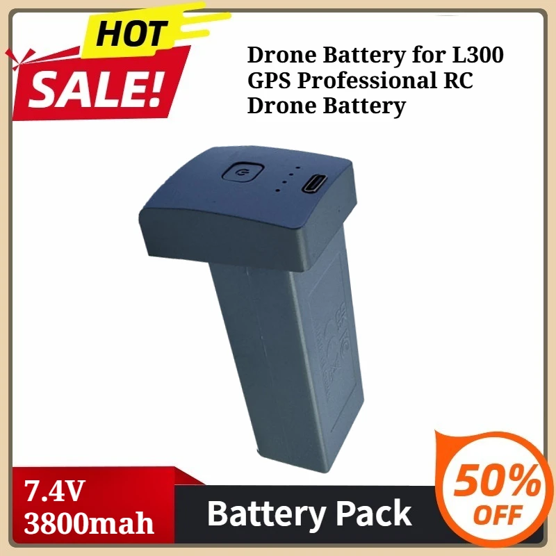 7.4V 3800mah Drone Battery for L300 GPS Professional RC Drone Battery for L300 Drone Quadcopter Accessories
7.4V 3800mah Drone Battery for L300 GPS Professional RC Drone Battery for L300 Drone Quadcopter Accessories