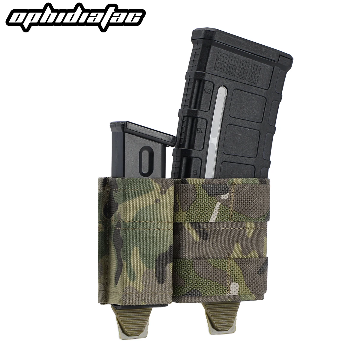 OPHIDIANTAC Tactical 5.56+9mm Hybrid Mag Pouch MOLLE Quick-Insert Magazine Bag with Pull-Tabs for AR15 M4 Airsoft Gear
OPHIDIANTAC Tactical 5.56+9mm Hybrid Mag Pouch MOLLE Quick-Insert Magazine Bag with Pull-Tabs for AR15 M4 Airsoft Gear