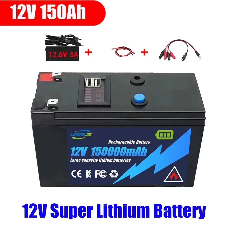 Upgraded LiFePO4 Lithium Battery 12V 120Ah Portable Rechargeable Battery Built-in 5V 2.1A Usb Power Display Port Charging 2025
Upgraded LiFePO4 Lithium Battery 12V 120Ah Portable Rechargeable Battery Built-in 5V 2.1A Usb Power Display Port Charging 2025