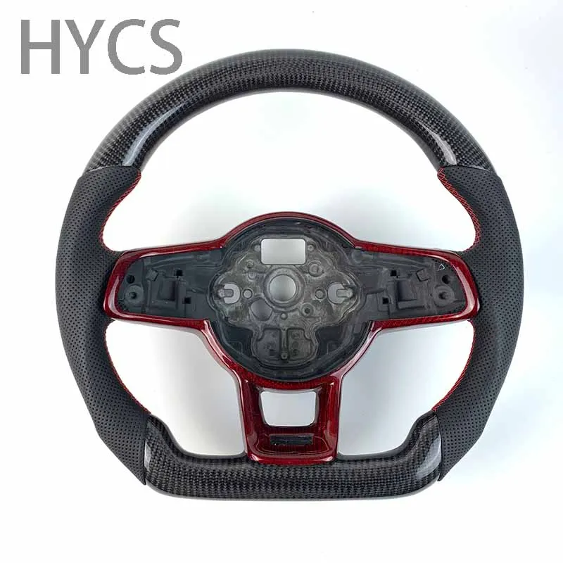 Customized Upgrade Sports Carbon Fiber Steering Wheel for Volkswagen MK7 MK7.5 GTI GTR Golf 7 Golf 7.5 Without airbags
Customized Upgrade Sports Carbon Fiber Steering Wheel for Volkswagen MK7 MK7.5 GTI GTR Golf 7 Golf 7.5 Without airbags