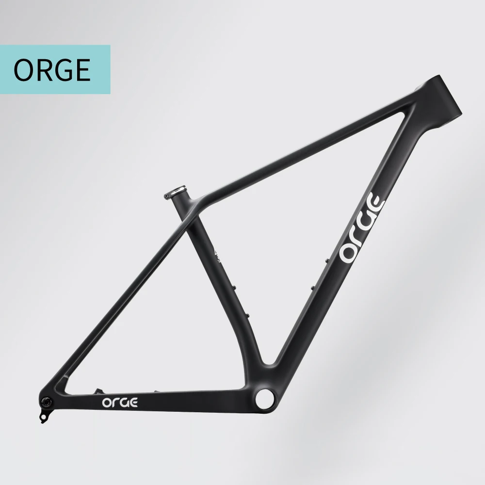 ORGE-CF010 Carbon MTB Mountain Bicycle Frame 29er T700 Boost 148mm BB92 Hardtail 31.6mm Mountain Bicycle Frameset Matte 2.4 Inch
ORGE-CF010 Carbon MTB Mountain Bicycle Frame 29er T700 Boost 148mm BB92 Hardtail 31.6mm Mountain Bicycle Frameset Matte 2.4 Inch