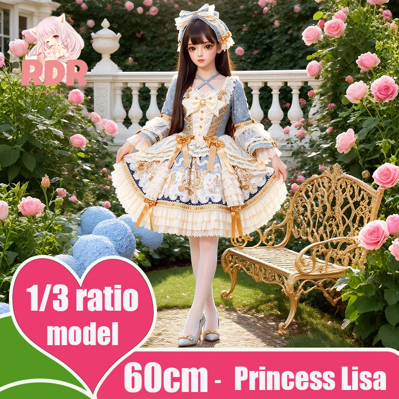 RDR 60cm- Princess Lisa Joint Model Soft Silicone Material/Detachable head/Hair Transplant/Dressing Doll 1/3 Model Toy Gift 
RDR 60cm- Princess Lisa Joint Model Soft Silicone Material/Detachable head/Hair Transplant/Dressing Doll 1/3 Model Toy Gift