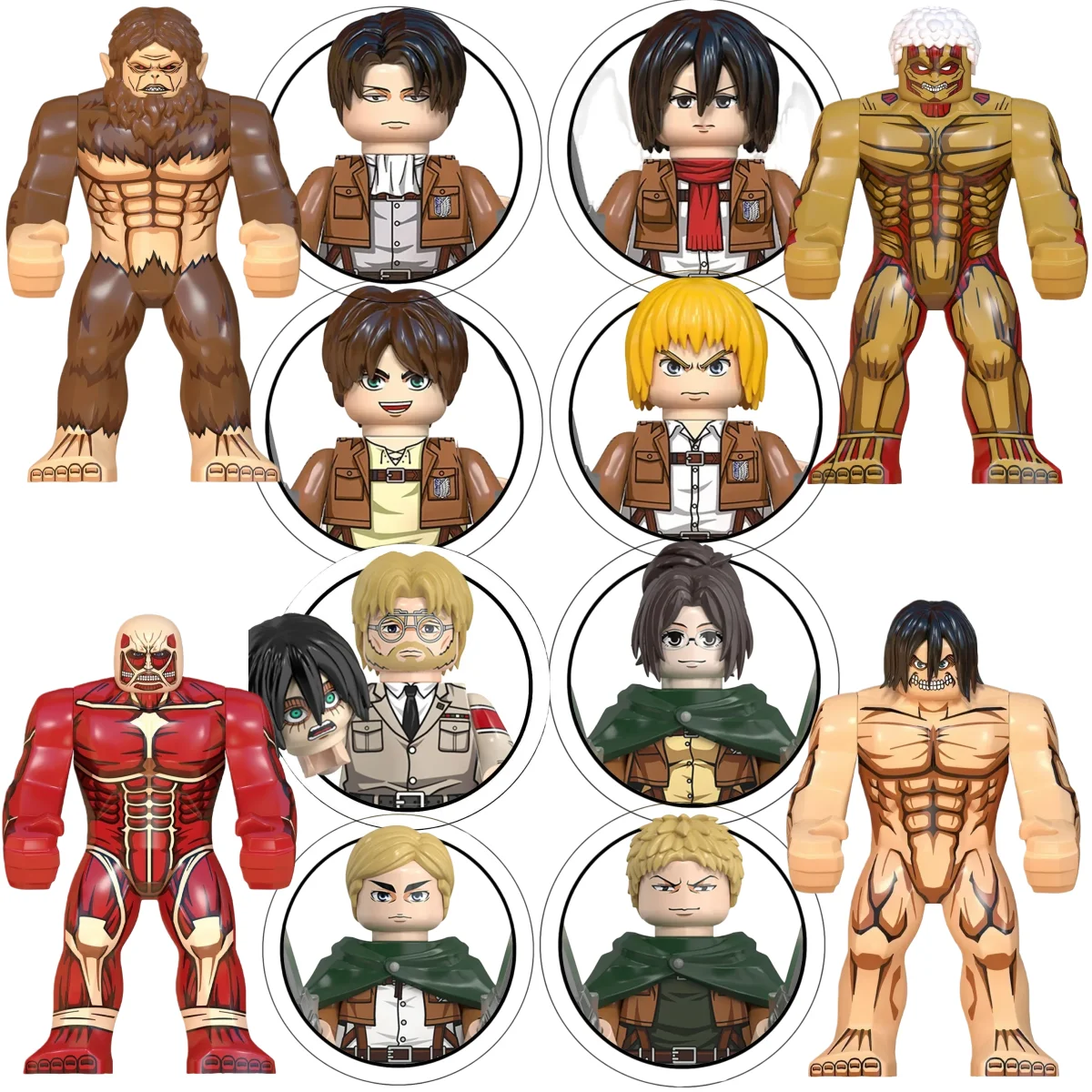Blind Box WM6148 Building Blocks Mini Model Figures Attack on Titan Levi Ackerman Eren Mikasa Giant Annie Christmas Gifts Toys
Blind Box WM6148 Building Blocks Mini Model Figures Attack on Titan Levi Ackerman Eren Mikasa Giant Annie Christmas Gifts Toys