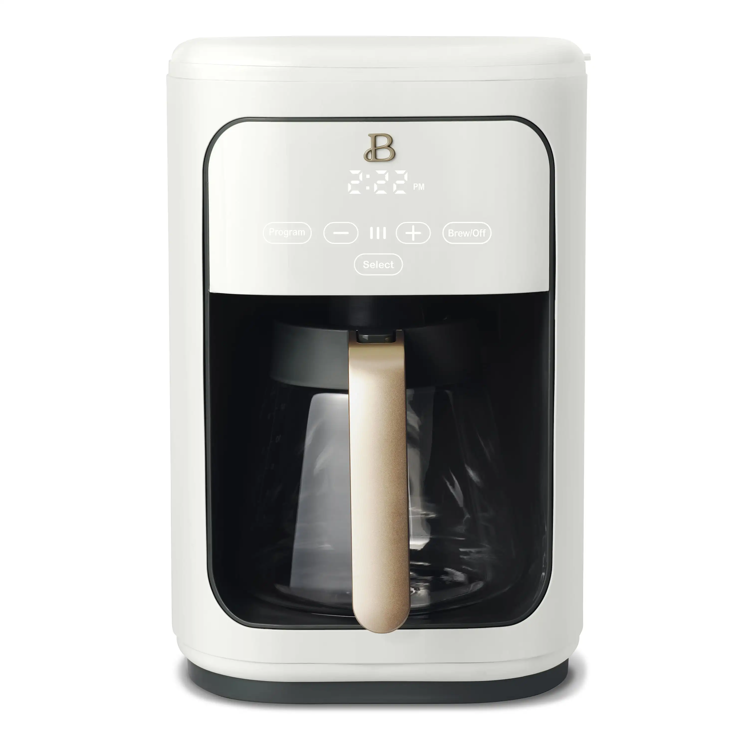 Beautiful 14-Cup Programmable Drip Coffee Maker with Touch-Activated Display, White
Beautiful 14-Cup Programmable Drip Coffee Maker with Touch-Activated Display, White