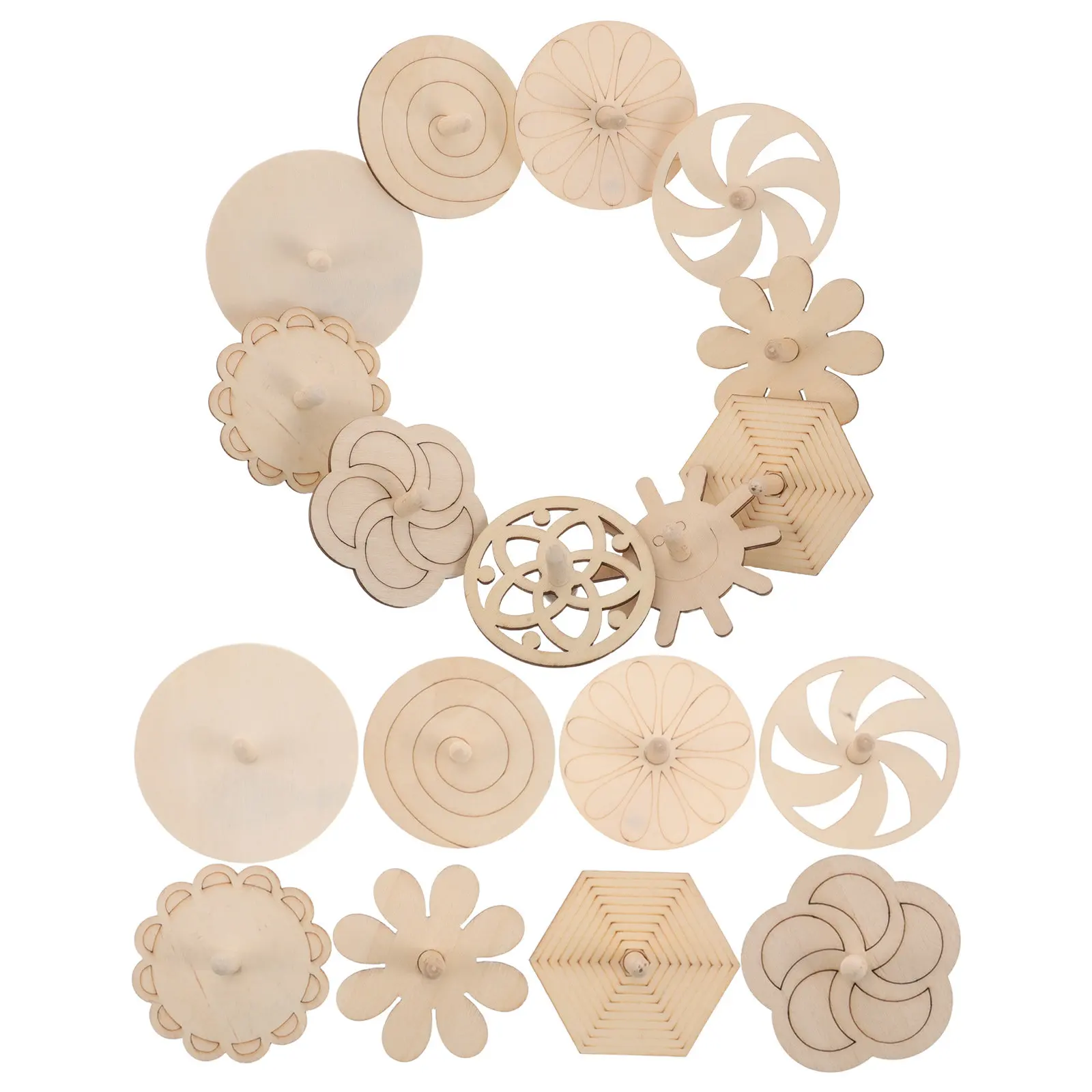 20Pcs Wooden Gyroscopes Unpainted Spinning Tops DIY Craft Supplies Kids Portable Handheld Gyro for Painting Creative Play
20Pcs Wooden Gyroscopes Unpainted Spinning Tops DIY Craft Supplies Kids Portable Handheld Gyro for Painting Creative Play