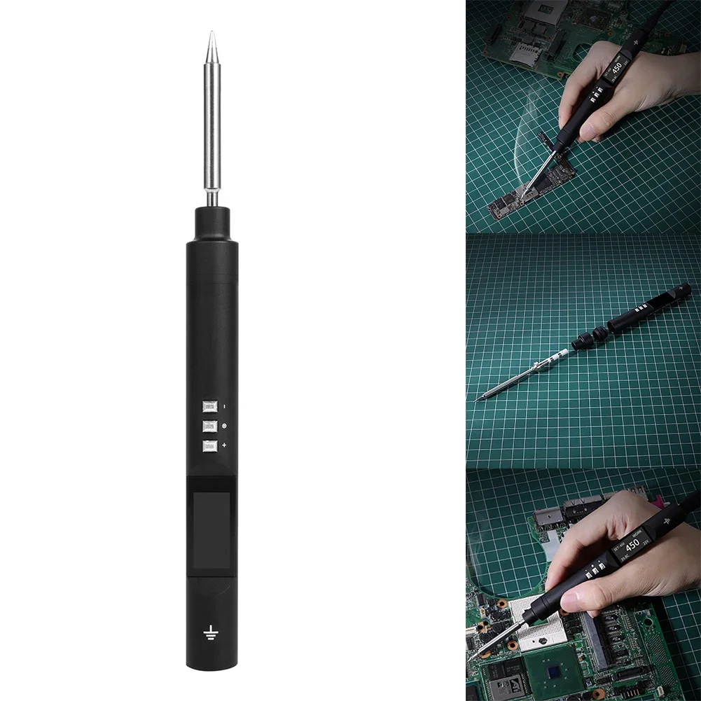 PTS200 Smart Electric Soldering Iron Type C Adjustable Digital Soldering Station Programming Compatible With T12 TS101 PINE64
PTS200 Smart Electric Soldering Iron Type C Adjustable Digital Soldering Station Programming Compatible With T12 TS101 PINE64