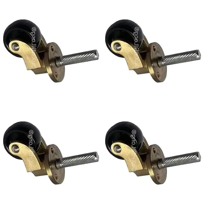 4PCS 1Inch Brass+Rubber Furniture Casters Universal Swivel Runners Rollers Table Chair Sofa Feet Wheels Rubber Silent Pulleys
4PCS 1Inch Brass+Rubber Furniture Casters Universal Swivel Runners Rollers Table Chair Sofa Feet Wheels Rubber Silent Pulleys