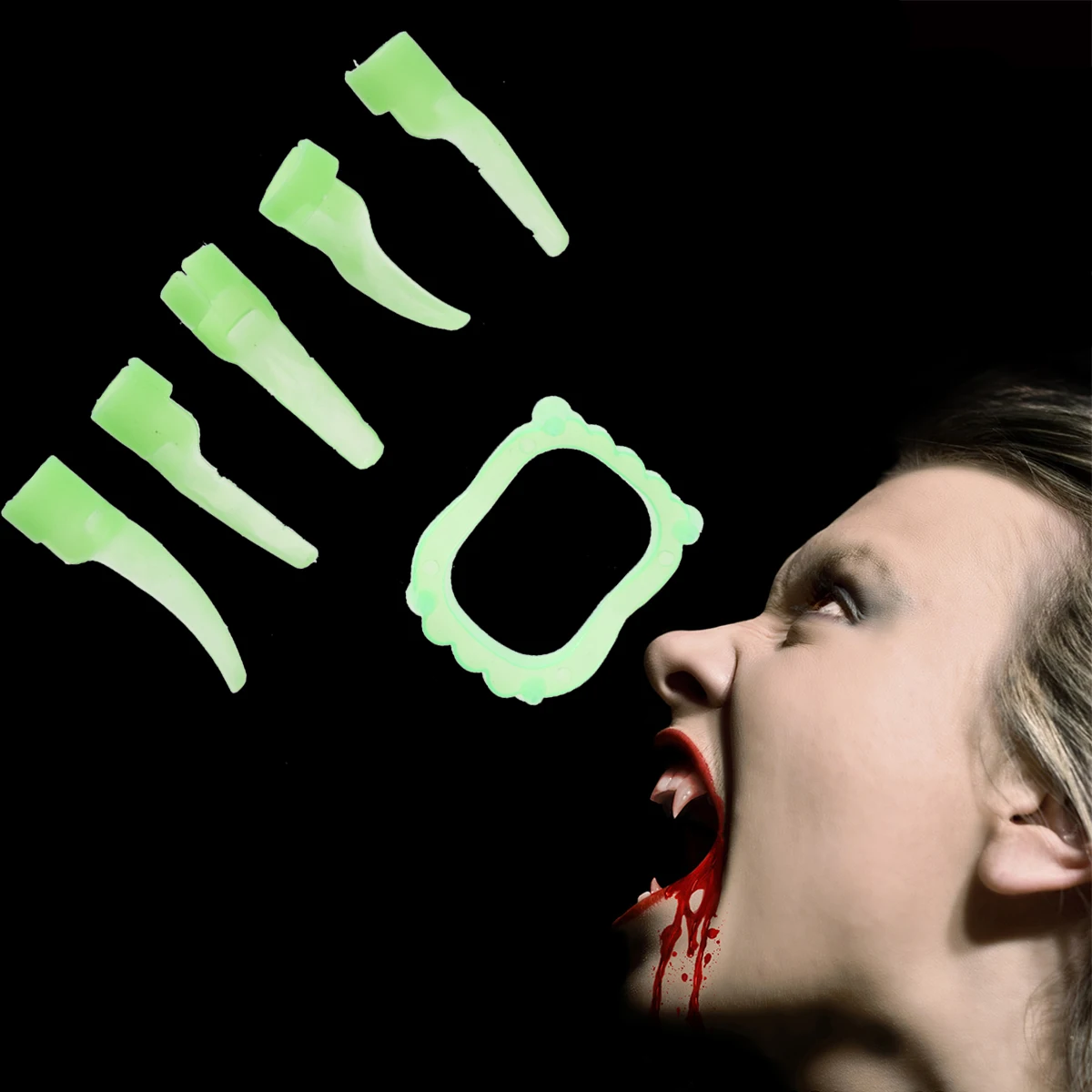 12 Pcs Denture Finger Children Vampire Fangs False Teeth Nail Costume for Kids Halloween Fake Nails Costumes
12 Pcs Denture Finger Children Vampire Fangs False Teeth Nail Costume for Kids Halloween Fake Nails Costumes