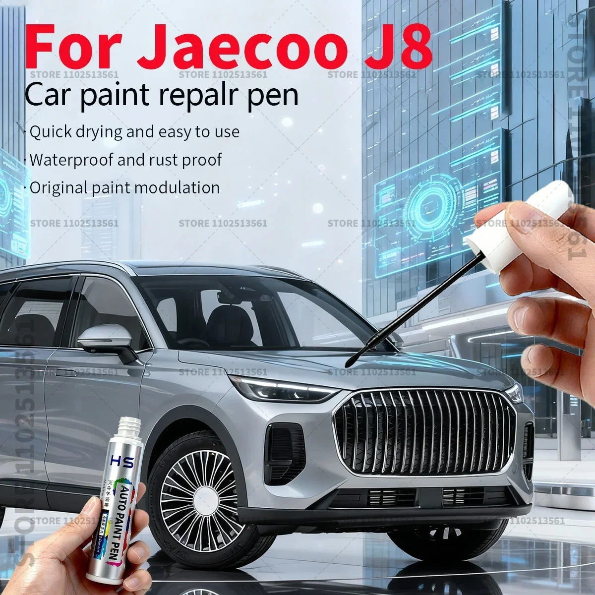 Car Paint Repair Pen Touch Up Scratch Remover DIY Auto Accessories For Jaecoo J8/Chery Tiggo 9 White 100 Silver 175 Black 164
Car Paint Repair Pen Touch Up Scratch Remover DIY Auto Accessories For Jaecoo J8/Chery Tiggo 9 White 100 Silver 175 Black 164