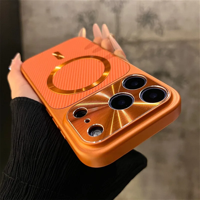 HOCE Carbon Fiber Texture Magnetic Case For iPhone 17 Air 16 15 14 13 Pro Max Metal Lens Frame Protect Shockproof PC Hard Cover
HOCE Carbon Fiber Texture Magnetic Case For iPhone 17 Air 16 15 14 13 Pro Max Metal Lens Frame Protect Shockproof PC Hard Cover
