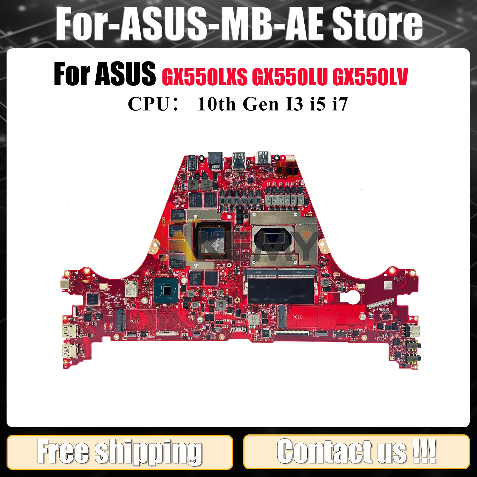 GX550LXS Laptop Motherboard For ASUS ROG Zephyrus Duo GX550LXS GX550LU GX550LW GX550LV GX550LS GX550 Mainboard 10th Gen I3 i5 i7
GX550LXS Laptop Motherboard For ASUS ROG Zephyrus Duo GX550LXS GX550LU GX550LW GX550LV GX550LS GX550 Mainboard 10th Gen I3 i5 i7