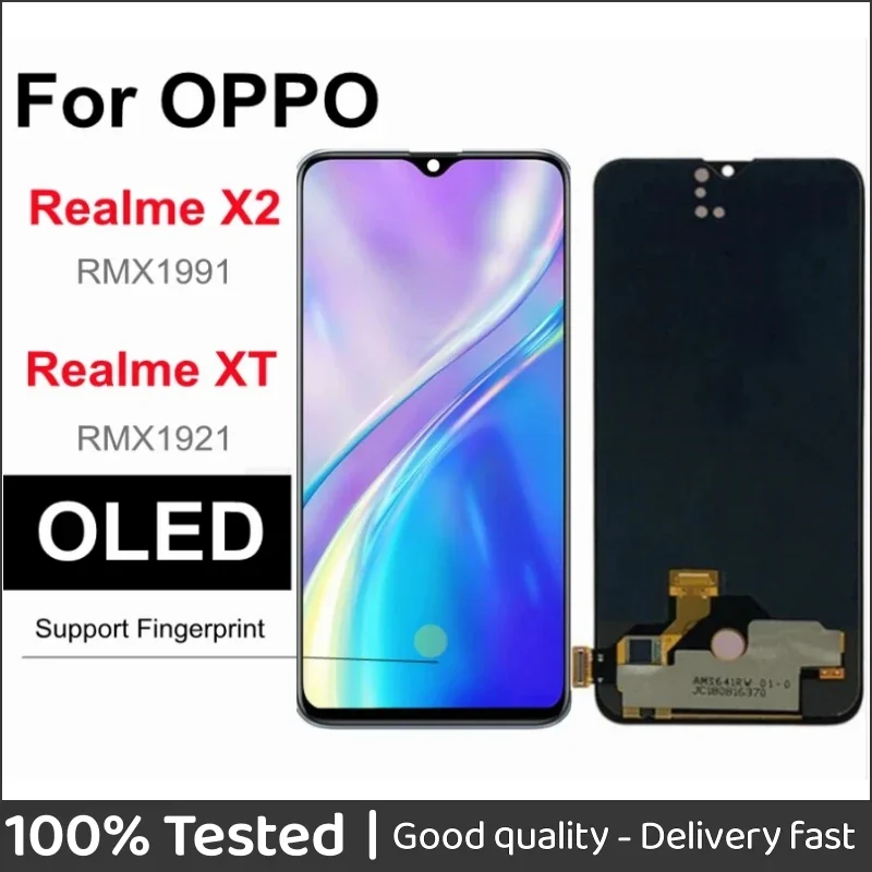 6.4" OLED 6.4" For Oppo Realme X2 Realme XT LCD DIsplay Touch Screen Digitizer Assembly Replacement for Realme x2 lcd
6.4" OLED 6.4" For Oppo Realme X2 Realme XT LCD DIsplay Touch Screen Digitizer Assembly Replacement for Realme x2 lcd