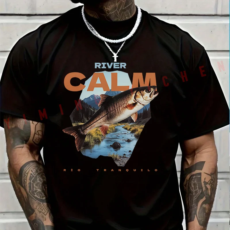 2026 Motorbike Men TShirt Casual Mountains And A Fish Jumping T-shirt Short Sleeve Summer Chopper Vintage Streetwear Top Tees
2026 Motorbike Men TShirt Casual Mountains And A Fish Jumping T-shirt Short Sleeve Summer Chopper Vintage Streetwear Top Tees