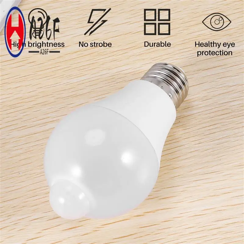 A26F-12W Motion Sensor Light Bulb,Outdoor/Indoor Movement Activated Security LED Bulb,1000LM,E26/B22,3500K Warm White
A26F-12W Motion Sensor Light Bulb,Outdoor/Indoor Movement Activated Security LED Bulb,1000LM,E26/B22,3500K Warm White
