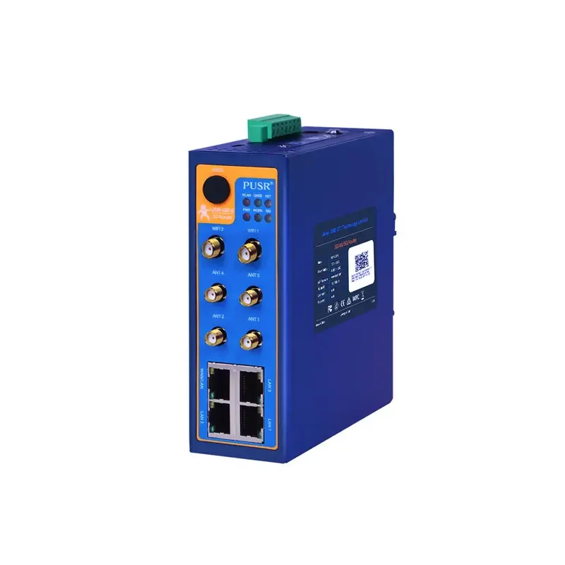 PUSR Global Dual 5G SIM Cards Slot Router Outdoor RS232/485 Gigabit Serial Industrial Cellular Wireless Router USR-G816w-G
PUSR Global Dual 5G SIM Cards Slot Router Outdoor RS232/485 Gigabit Serial Industrial Cellular Wireless Router USR-G816w-G