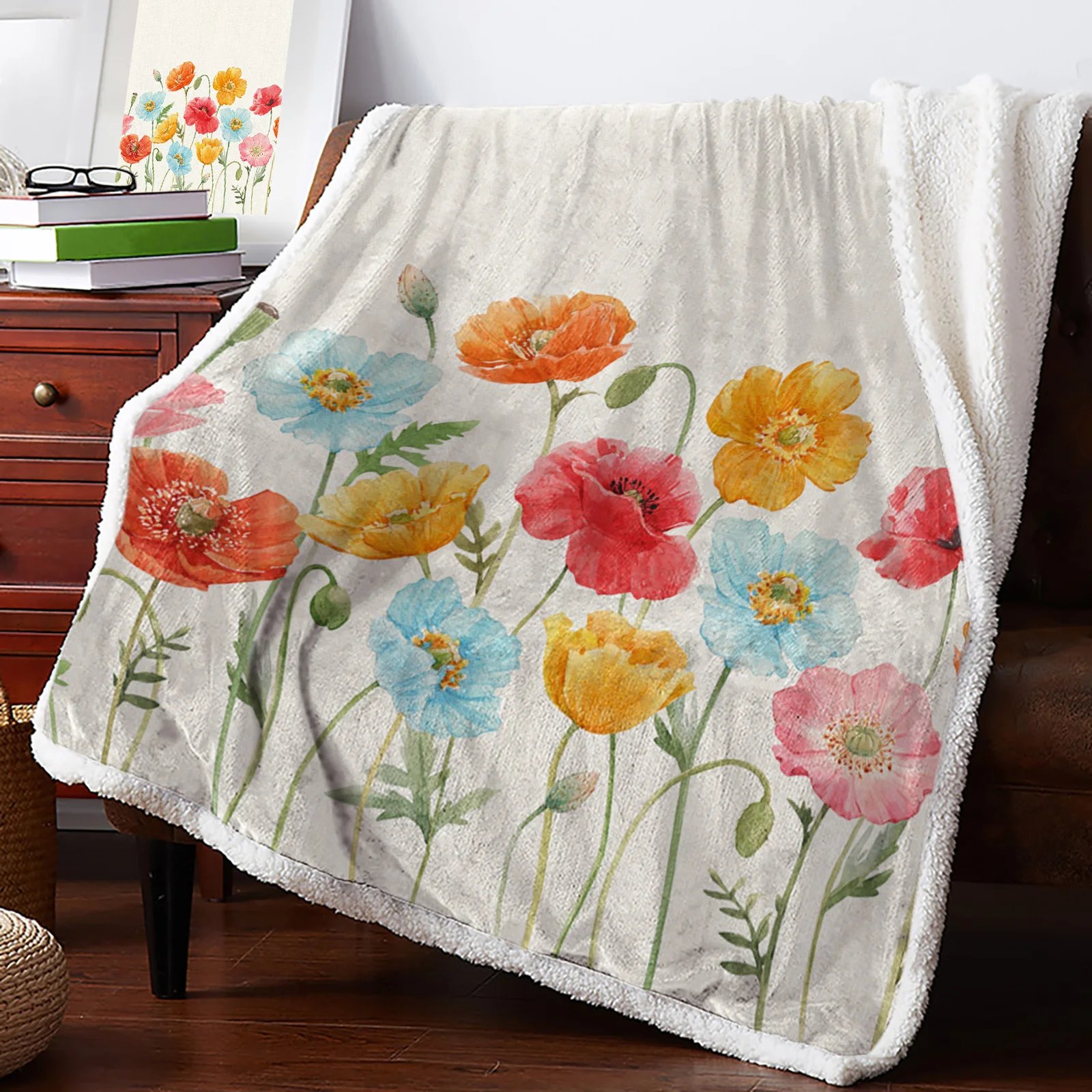 Watercolor Poppy Flower Blankets Winter Warm Cashmere Blanket Office Sofa Soft Throw Blanket Kids Bed Bedspread
Watercolor Poppy Flower Blankets Winter Warm Cashmere Blanket Office Sofa Soft Throw Blanket Kids Bed Bedspread