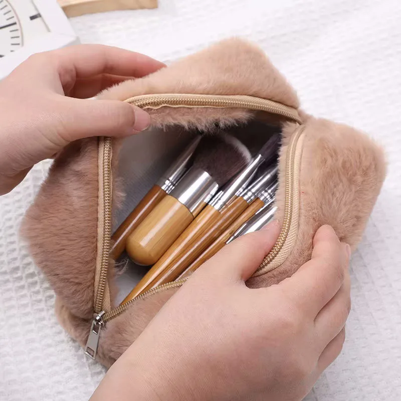 Cute Plush Makeup Bag for Women Female Girl Pink White Fluffy Cosmetic Pouch Case Portable Travel Toiletry Bag Organizer Pouch
Cute Plush Makeup Bag for Women Female Girl Pink White Fluffy Cosmetic Pouch Case Portable Travel Toiletry Bag Organizer Pouch