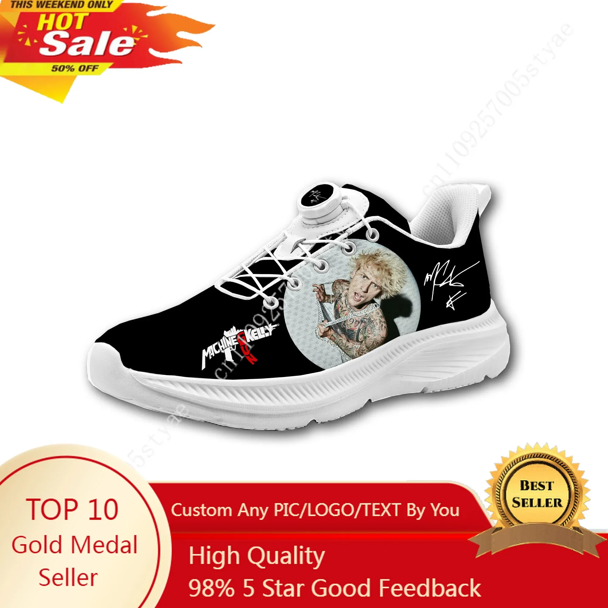 M-Machine Gun K-Kelly MGK Mens Womens Casual Hiking Shoes Laceless Rotating Button Sports Shoes lightweight Custom Sneaker
M-Machine Gun K-Kelly MGK Mens Womens Casual Hiking Shoes Laceless Rotating Button Sports Shoes lightweight Custom Sneaker