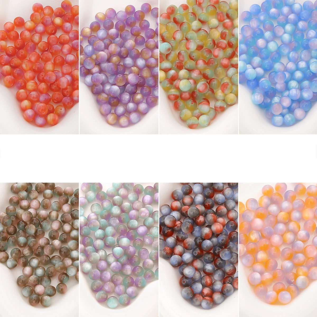 10pcs 10mm Double Color Resin Cats Eye Beads Round Loose Spacer Beads for Jewelry Making DIY Bracelet Necklace Accessories
10pcs 10mm Double Color Resin Cats Eye Beads Round Loose Spacer Beads for Jewelry Making DIY Bracelet Necklace Accessories