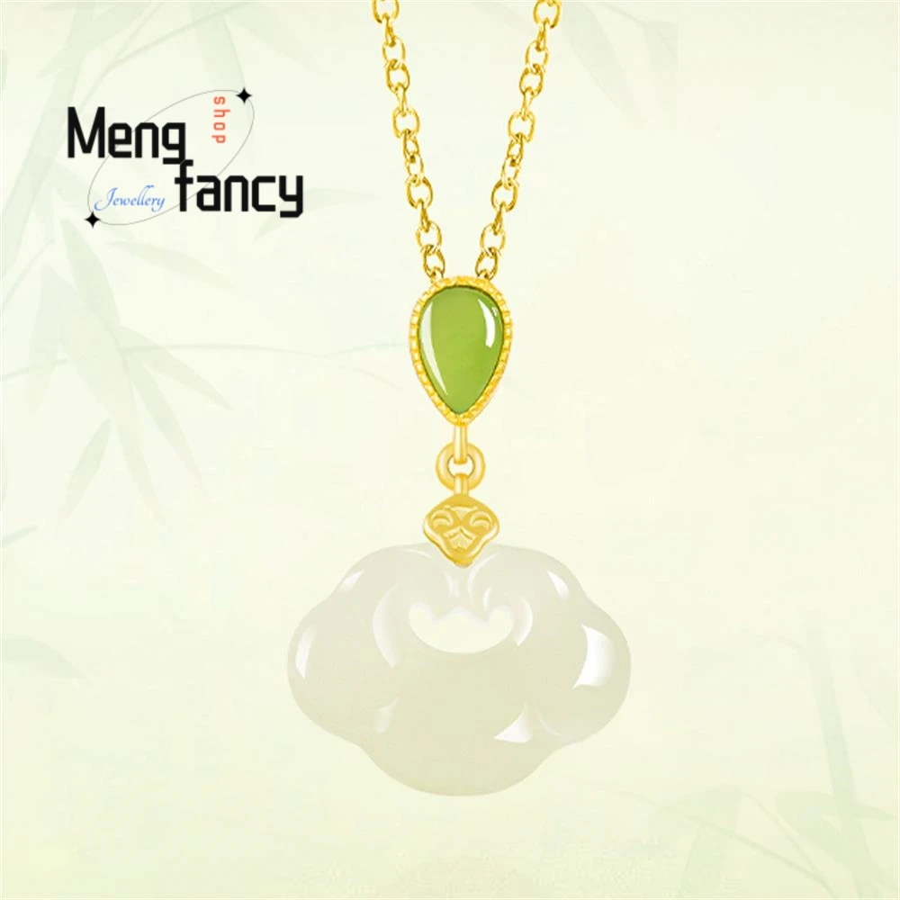 Natural Old Material Hetian Jade Ruyi S925 Silver Inlaid Luxury Pendant High-grade Fashion Jewelry Couple Popular Holiday Gifts
Natural Old Material Hetian Jade Ruyi S925 Silver Inlaid Luxury Pendant High-grade Fashion Jewelry Couple Popular Holiday Gifts