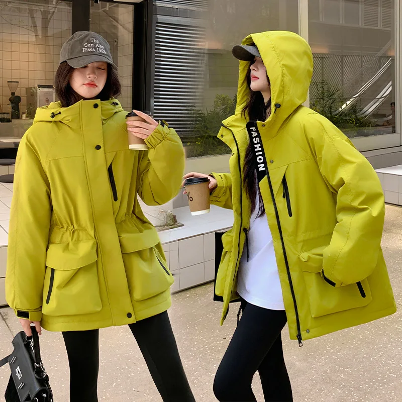 Tooling Jacket Waist Hooded Down Cotton Clothes Women's 2026 Winter New Windproof Parkas Female Thick Warm Long Coat Jackets
Tooling Jacket Waist Hooded Down Cotton Clothes Women's 2026 Winter New Windproof Parkas Female Thick Warm Long Coat Jackets