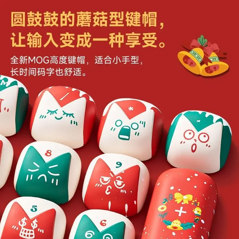 Christmas fantasy park theme keycap hot sublimation three-dimensional ear rabbit small mushroom type
Christmas fantasy park theme keycap hot sublimation three-dimensional ear rabbit small mushroom type
