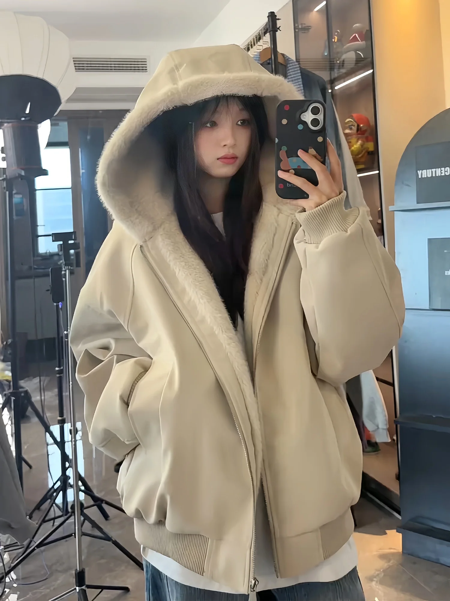 Thickened Winter Jacket Men's Hooded Fur Collar Cotton Coat with Fleece Standard Fit Casual Style Pure Color Jacket
Thickened Winter Jacket Men's Hooded Fur Collar Cotton Coat with Fleece Standard Fit Casual Style Pure Color Jacket