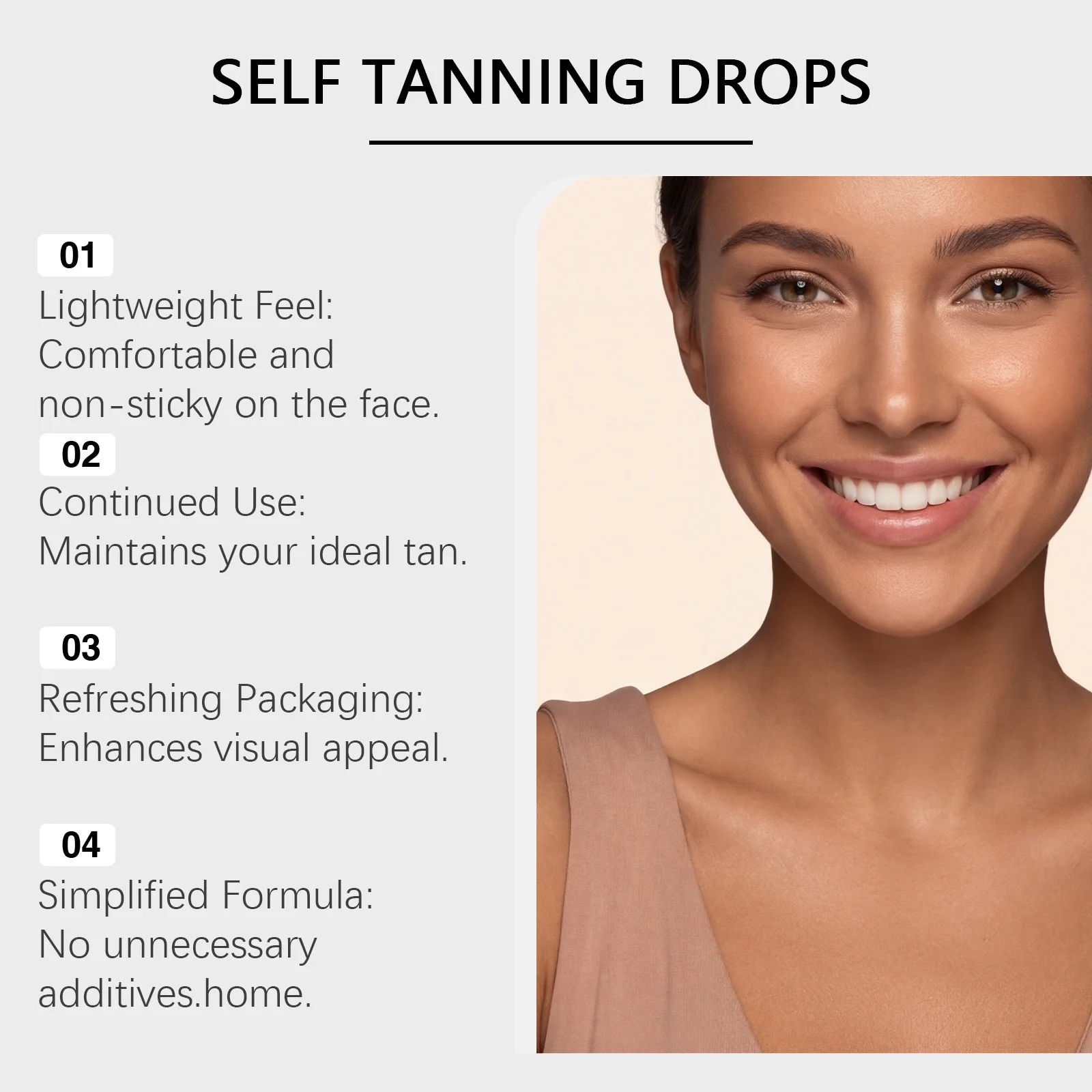Sunless Self Tanning Essence Skin Melanin Liquid Promote Natural Bronzer Skins Easy Absorb Face Body Bronzing Tan Tanner Serum
Sunless Self Tanning Essence Skin Melanin Liquid Promote Natural Bronzer Skins Easy Absorb Face Body Bronzing Tan Tanner Serum
