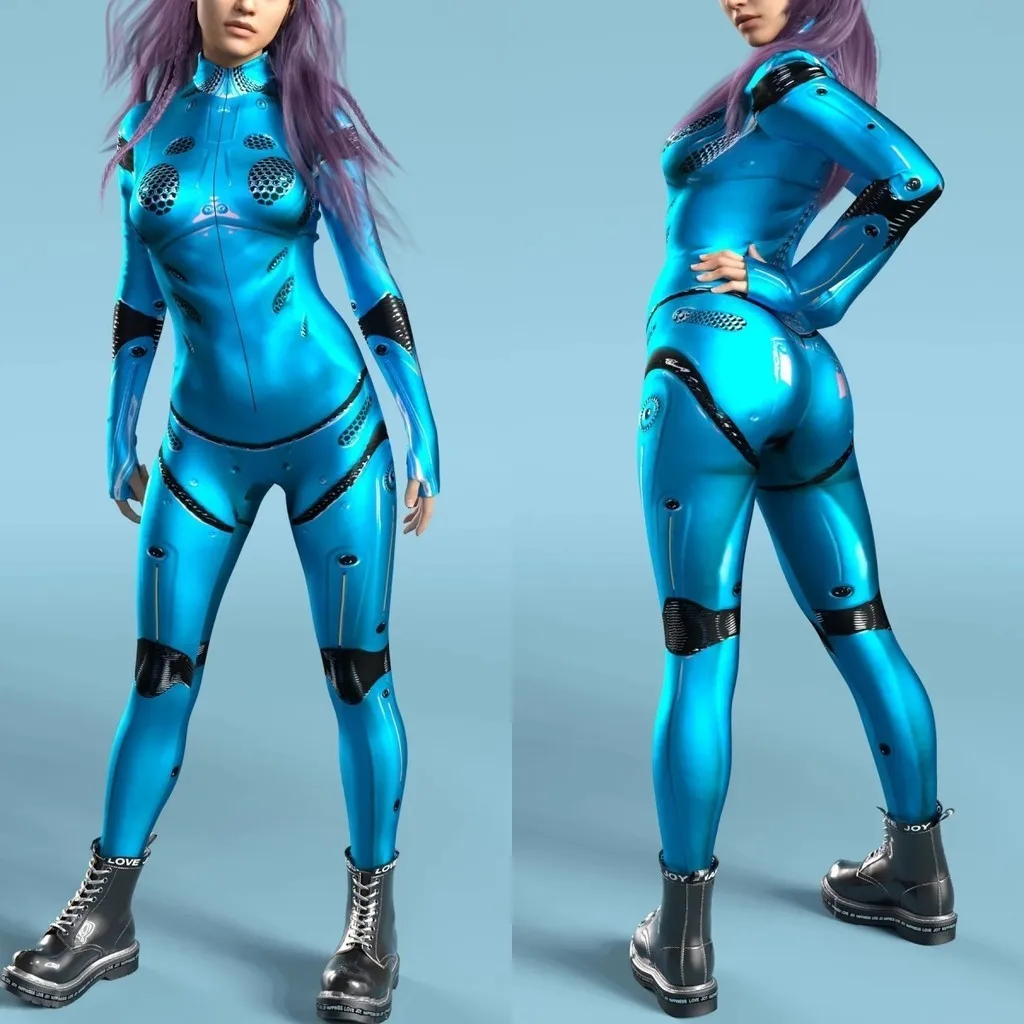 Unisex Cyber Punk 3D Digital Printing Halloween Party Role Play Outfit Women Men Cosplay Costume Carnival Jumpsuit
Unisex Cyber Punk 3D Digital Printing Halloween Party Role Play Outfit Women Men Cosplay Costume Carnival Jumpsuit
